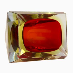 Cendrier Sommerso en Verre Murano par Alessandro Mandruzzato, 1960s
