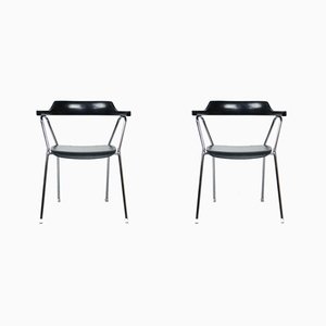 Set of Mid-Century Black Model 4455 Dining Chairs by Niko Kralj