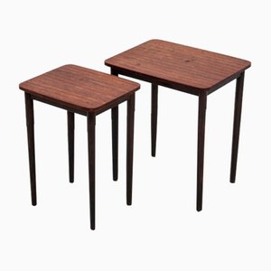 Tables Gigognes en Palissandre, 1960s, Set de 2