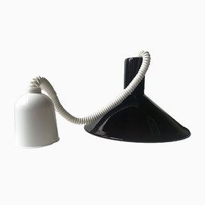 P&T Pendant Light in Aubergine Glass by Michael Bang for Holmegaard, 1970s