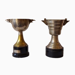 Vintage Brass Goblets, Set of 2