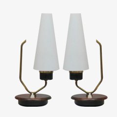 Danish Table Lamps, Set of 2