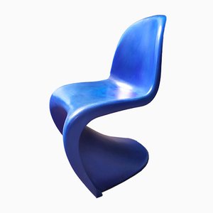 Blauer Stuhl von Verner Panton für Vitra, 1967