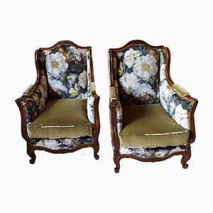 Set of Antique Bergere Lounge Chairs