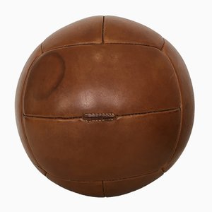 Vintage Leather 5kg Medicine Ball, 1930s