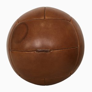 Vintage Leder 5kg Medizinball, 1930er