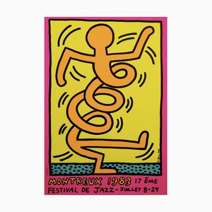 Affiche Montreux Jazz Festival par Keith Haring, 1985