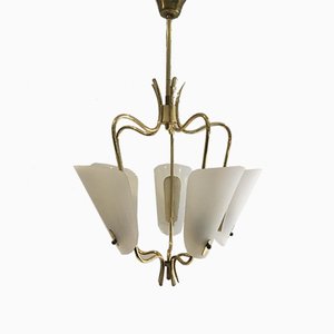 Mid-Century Italian Brass Pendant Lamp, 1950s