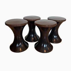 Tulip Tulpen Hocker, 1970er, 4er Set