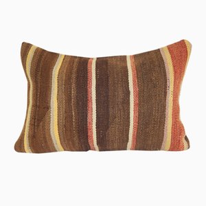 Funda para cojín lumbar Kilim decorativa tribal turca