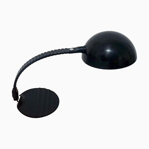 Lampe de Bureau Flex Calotta 660 Noire par Elio Martinelli pour Martinelli Luce, 1980s