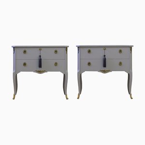 Vintage Louis XV Style Chest of Drawers, Set of 2