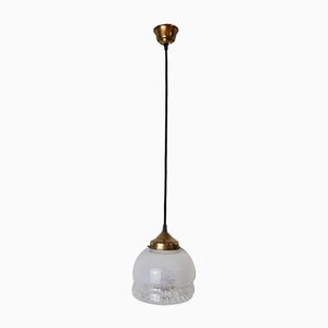 Lámpara de techo de cristal de Murano, años 60