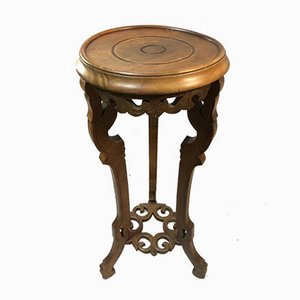 Table d'Appoint Antique en Noyer, 1900s