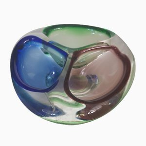 Murano Glass Bowl with 3 Openings, 1960s