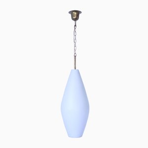 Mid-Century Frosted Glass Ceiling Lamp from Vistosi