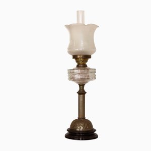 Antique English Brass Oil Lamp from Sherwoods Ltd
