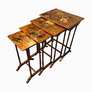 Tables Basses Gigognes Art Nouveau, France, Set de 4