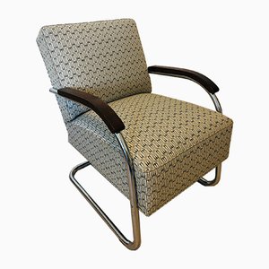 Fauteuil Bauhaus en Acier Tubulaire de Mücke Melder, 1930s