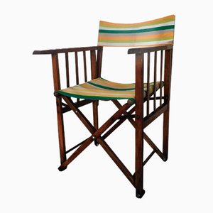 Vintage Folding Safari Chair, 1940s
