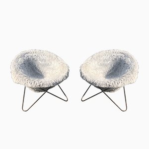 French Circle Chair by Jean Royere, 1950s