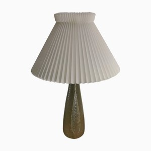 Lampada da tavolo in gres smaltato Celadon completamente restaurata di Gerd Bogelund per Royal Copenhagen, anni '60