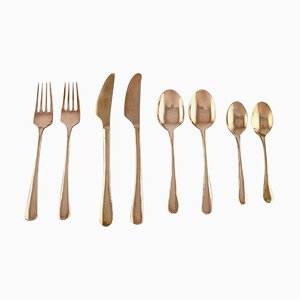 Lunch Service aus Messing von Gense, Schweden, 1960er, 8er Set