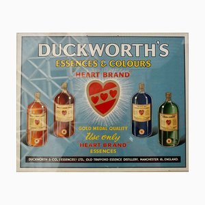 Poster pubblicitario Essenze e colori di Duckworths di Duckworths & Co, anni '50