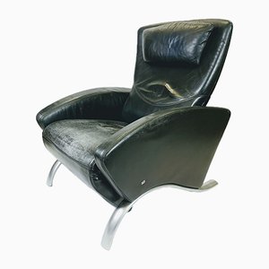 Leather Lounge Chair by Rolf Benz, 1980s