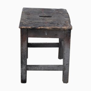 Rustic Workshop Stool, 1940s