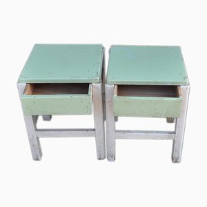 Bemalte Hocker Set, 1940er