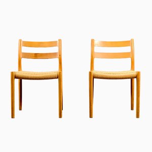 Sillas de comedor Mid-Century de Niels Otto Møller para JL Møllers. Juego de 2