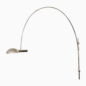 Nickel-Plated Una Arc Sconce by Florian Schulz, 1980s