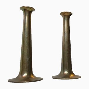 Mid-Century Brass Candlesticks by Hans Bolling for Torben Ørskov, 1960s, Set of 2