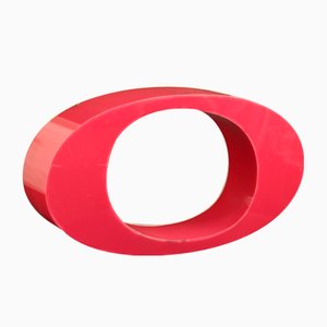 Insegna Mid-Century con lettera O miniaturizzata, anni '70