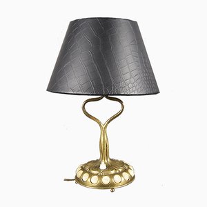 Brass Table Lamp, France, 1970s