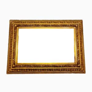 Spiegel im dänischen Empire Stil mit Rahmen aus Blattgold, 19. Jh