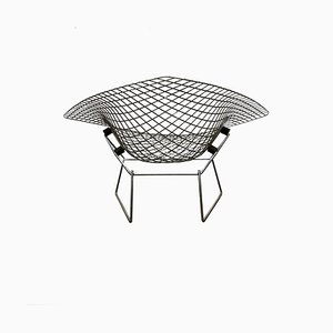 Großer Mid-Century Diamond Chair aus Chrom von Harry Bertoia, 1950er