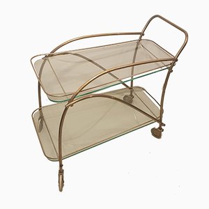 Brass Bar Cart, 1950s