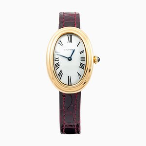 Yellow Gold Petite Model Bathtub Wrist Watch from Cartier