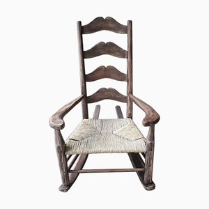 Vintage Brutalist Rocking Chair