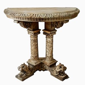 Victorian Scottish Hand Carved Hall Table