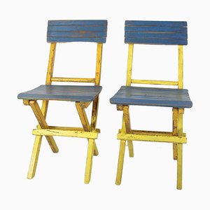 Set of Mid-Century Folding Chairs