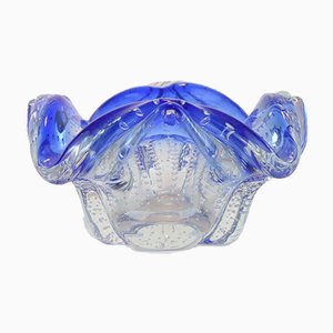 Blue Murano Glass Ashtray, 1950s