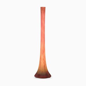 Vase aus Marmor & Glas von Daum