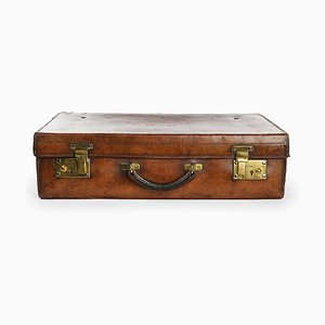 English Leather Suitcase, 1920s