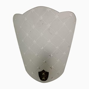 Frosted Glass Sconce, 1950s