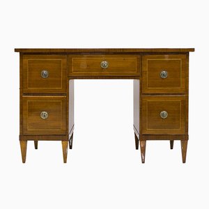 Bureau Antique Biedermeier en Contreplaqué de Noyer