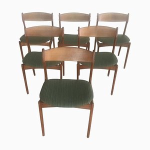 Danish Teak Dining Chairs by Erik Buch for Odense Maskinsnedkeri / O.D. Møbler, Customizable Reupholstery, 1960s, Set of 6