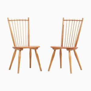 Juego de sillas de comedor de Albert Haberer para Hermann Fleiner, Alemania, años 50